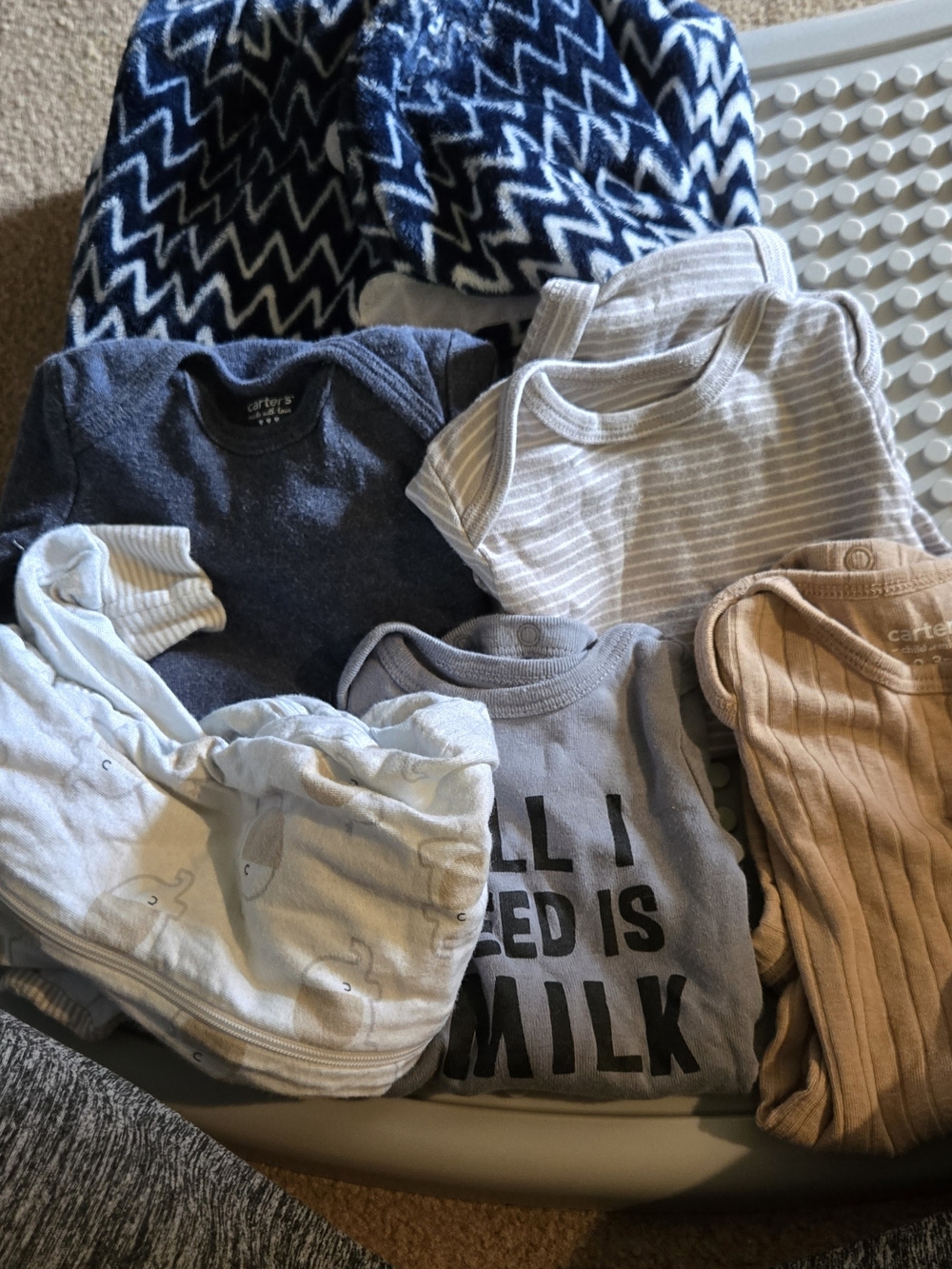 Carter's Baby Boys Neutral & Gray Bodysuit Set - Assorted Styles